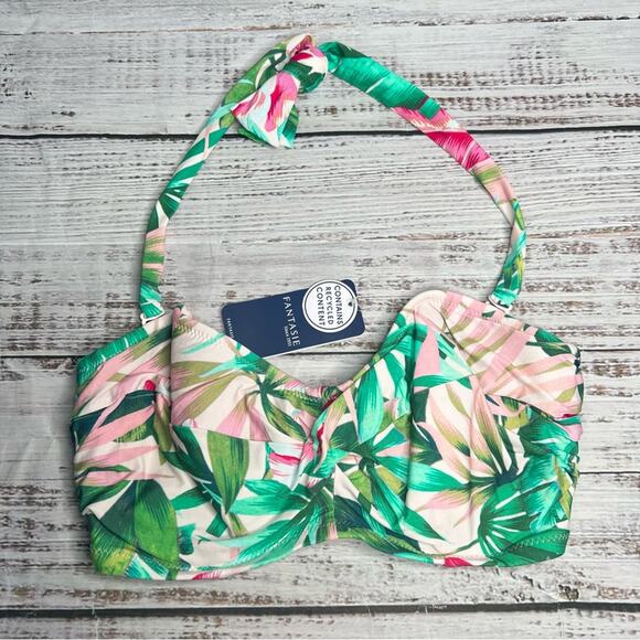 Fantasie Langkawi 30DDD Bandeau Bikini Top Swimsuit Removable Strap New - Picture 2 of 12